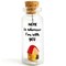 Cute Girlfriend and Boyfriend Gifts Personalized Anniversary Present for Her Him Custom Birthday Gift Idea for Women Men (Home is Wherever I'm with You Gift Bottle)